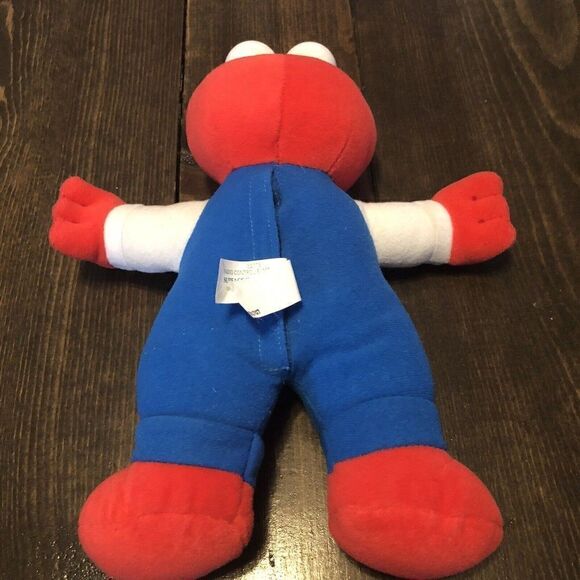 Tyco Talking Elmo Puppy Dog Overalls 11" Plush Doll 1997 vtg elmo only no dog - Picture 3 of 5
